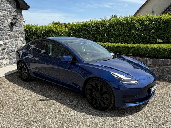 Tesla Model 3 Saloon, Electric, 2022, Blue
