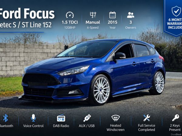 Ford Focus Hatchback, Diesel, 2015, Blue