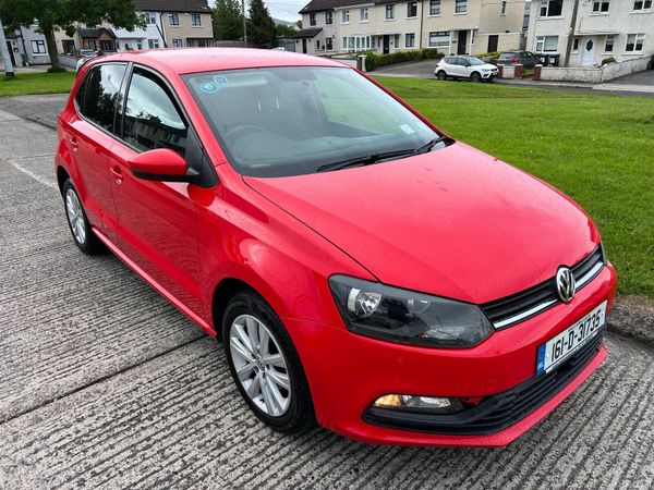 Volkswagen Polo Hatchback, Petrol, 2016, Red