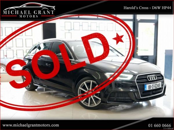 Audi A3 Hatchback, Petrol, 2018, Black