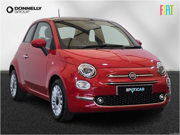Fiat 500 Hatchback, Petrol, 2024, Red