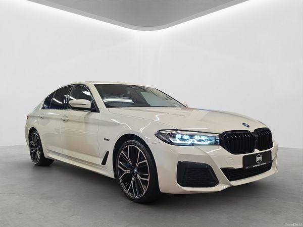 BMW 5-Series Saloon, Petrol Plug-in Hybrid, 2023, White