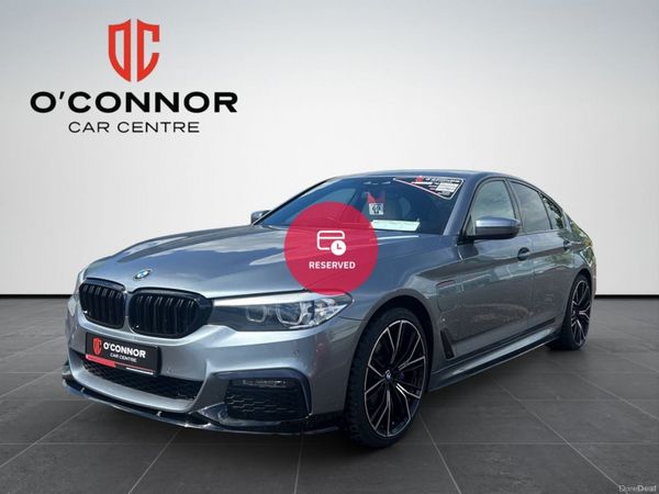 BMW 5-Series Saloon, Petrol Plug-in Hybrid, 2018, Blue
