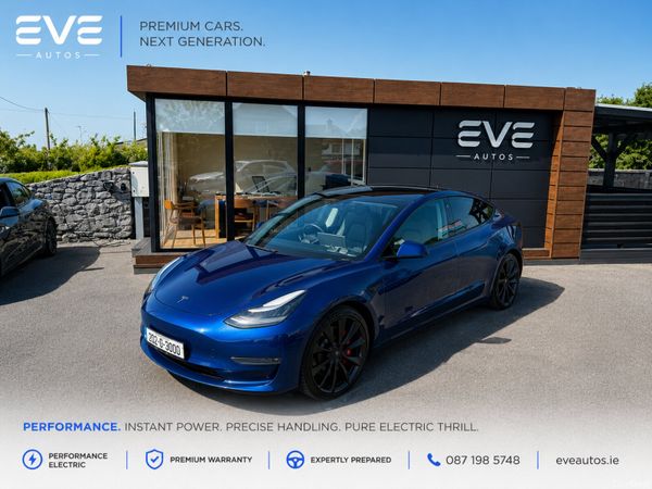 Tesla Model 3 Saloon, Electric, 2020, Blue