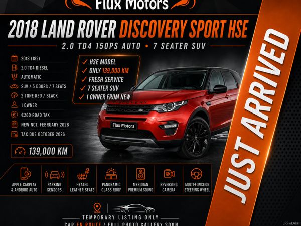 Land Rover Discovery Sport SUV, Diesel, 2018, Red
