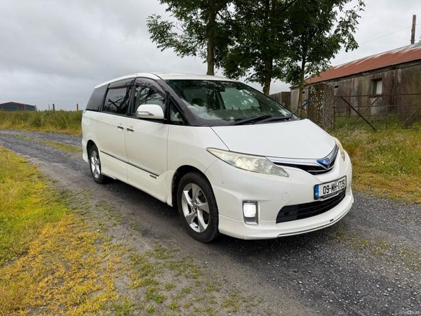 Toyota Estima MPV, Petrol Hybrid, 2009, White