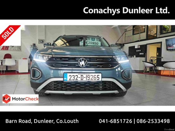Volkswagen T-Roc SUV, Petrol, 2023, Blue