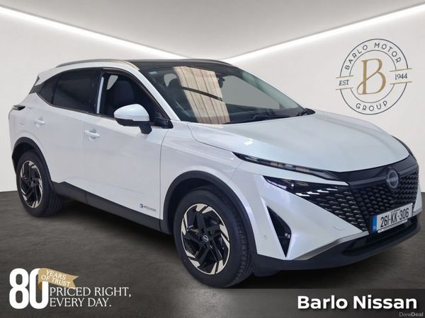 Nissan Qashqai MPV, Petrol Hybrid, 2026, White