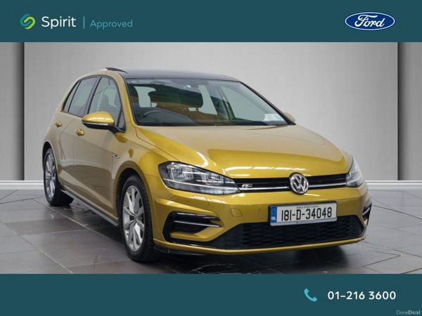 Volkswagen Golf Estate, Petrol, 2018, Yellow