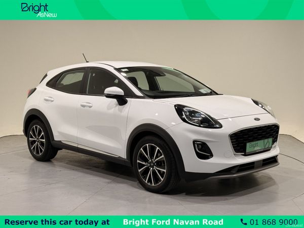 Ford Puma MPV, Petrol Hybrid, 2021, White