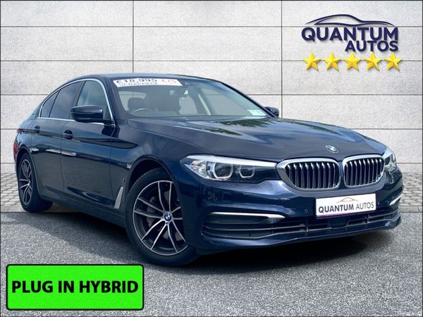 BMW 5-Series Saloon, Petrol Plug-in Hybrid, 2018, Blue