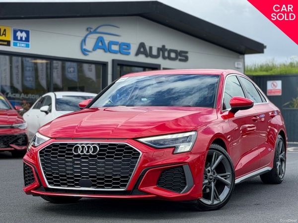 Audi A3 Saloon, Petrol, 2022, Red