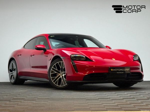 Porsche Taycan Saloon, Electric, 2022, Red
