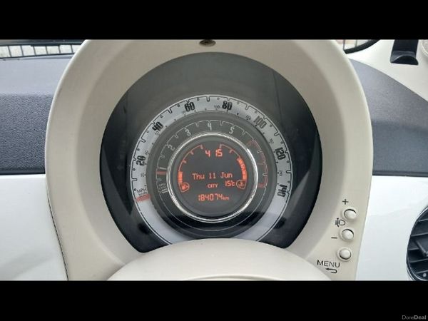Fiat 500 Hatchback, Petrol, 2015, White
