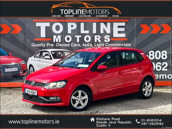 Volkswagen Polo Hatchback, Petrol, 2015, Red