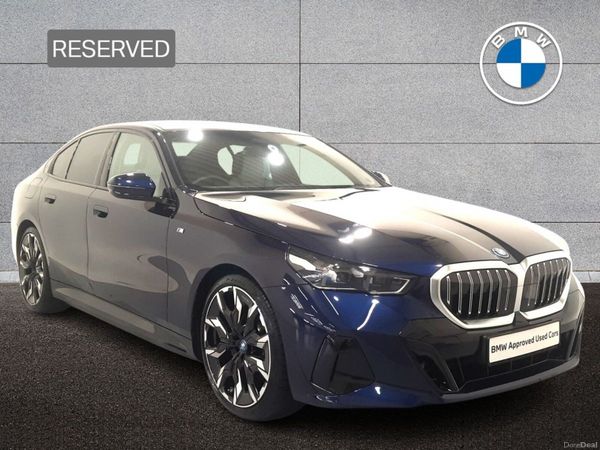 BMW 5-Series Saloon, Petrol Plug-in Hybrid, 2024, Blue