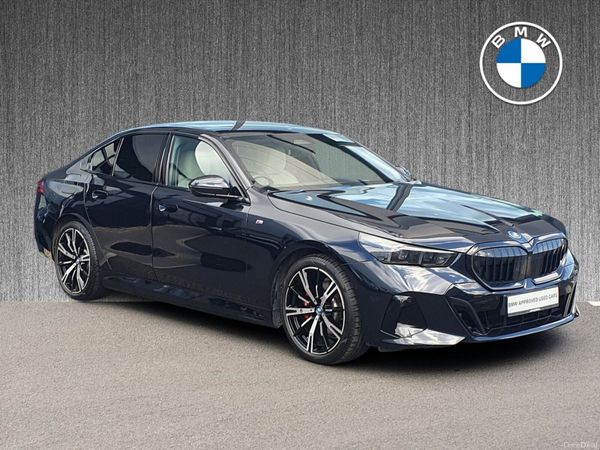 BMW 5-Series Saloon, Petrol Plug-in Hybrid, 2024, Black