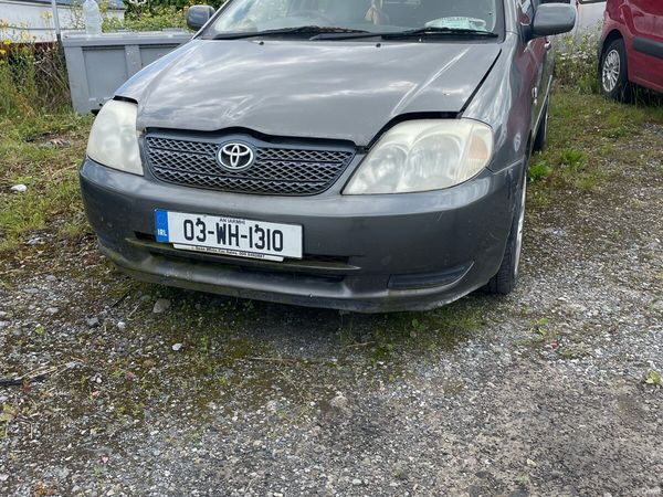 Toyota Corolla Saloon, Petrol, 2003, Grey