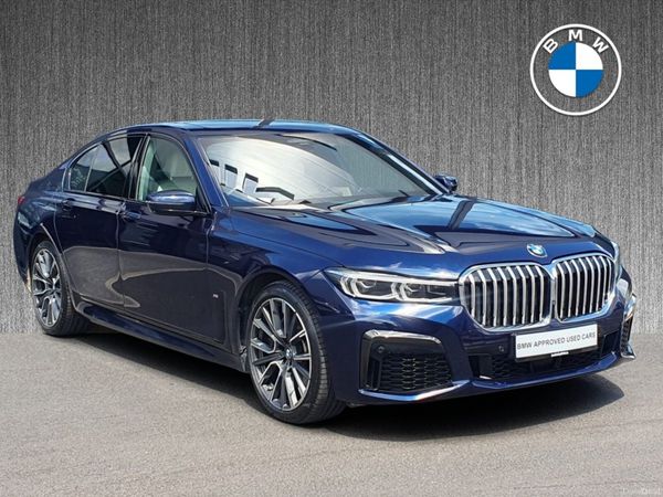 BMW 7-Series Saloon, Petrol Plug-in Hybrid, 2021, Blue