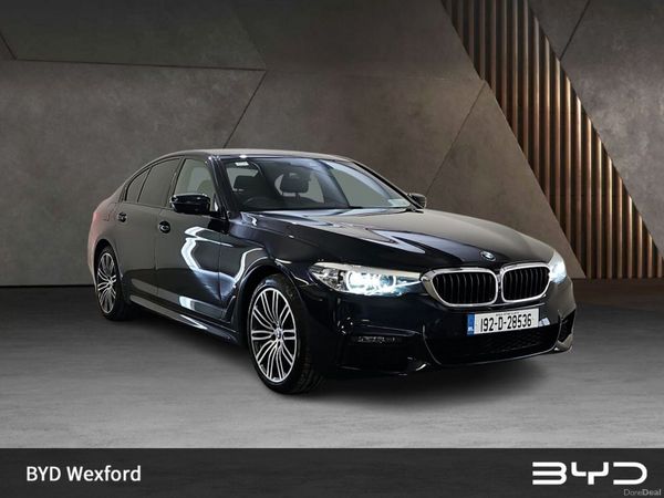 BMW 5-Series Saloon, Petrol Plug-in Hybrid, 2019, Black