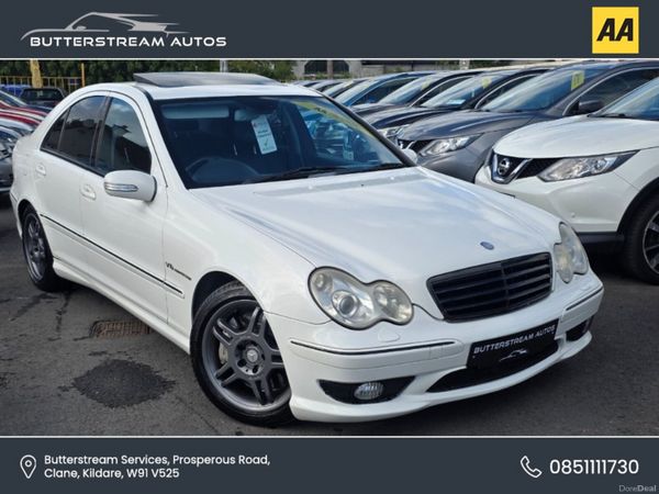 Mercedes-Benz C-Class Saloon, Petrol, 2002, White