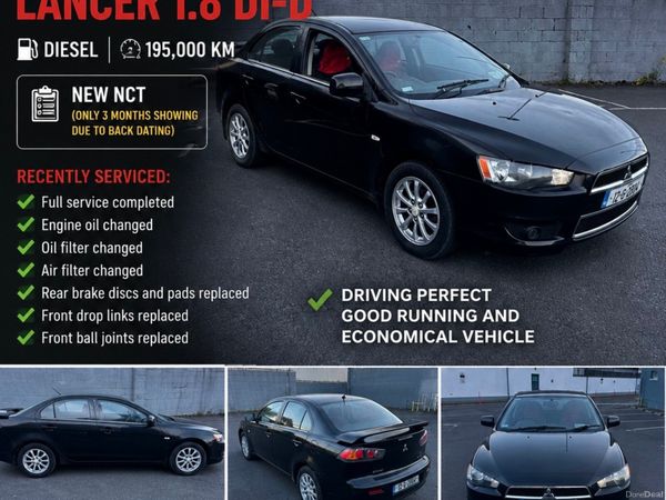Mitsubishi Lancer Saloon, Diesel, 2012, Black