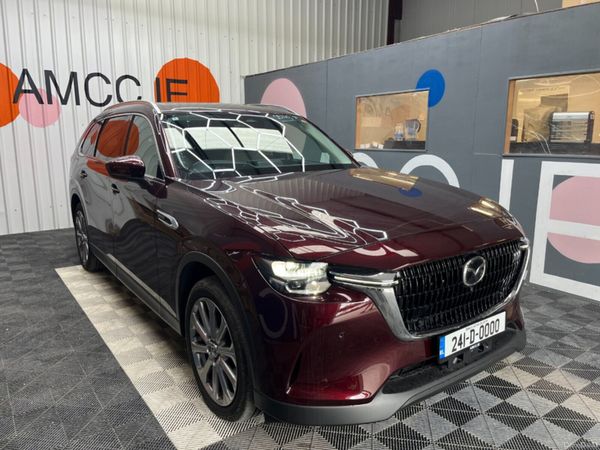 Mazda CX-80 SUV, Petrol Plug-in Hybrid, 2024, Red