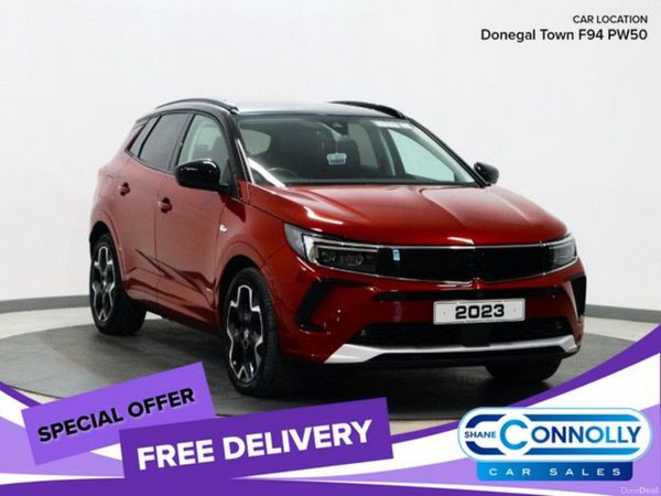 Vauxhall Grandland Hatchback, Petrol Hybrid, 2023, Red