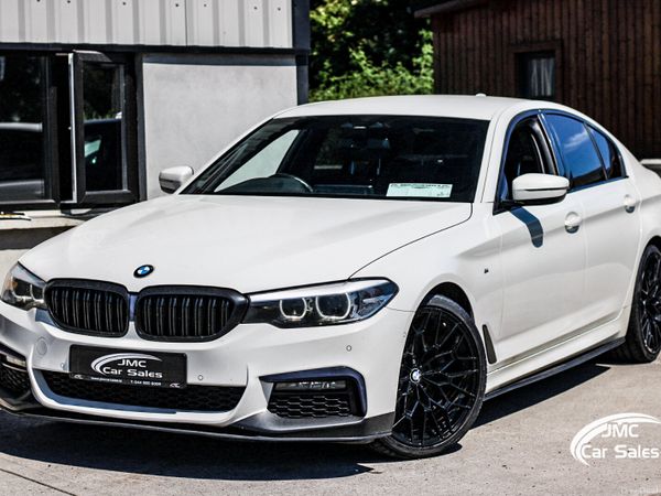 BMW 5-Series Saloon, Diesel Hybrid, 2020, White
