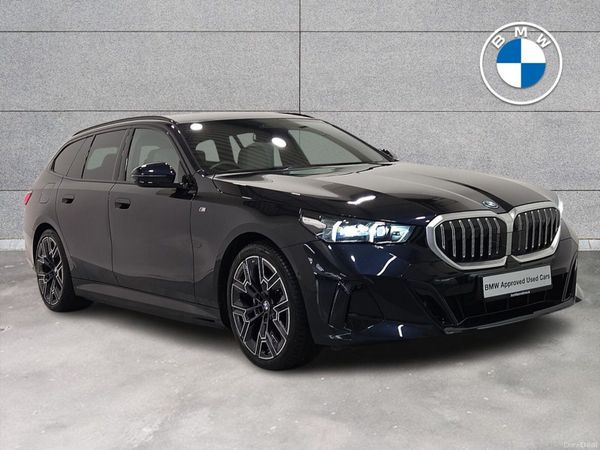 BMW 5-Series Estate, Petrol Plug-in Hybrid, 2025, Black