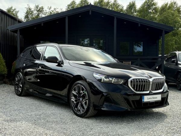 BMW 5-Series Estate, Petrol Hybrid, 2025, Black