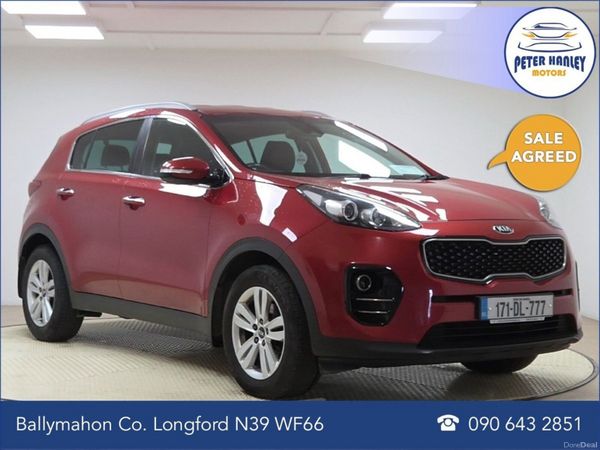 Kia Sportage SUV, Diesel, 2017, Red