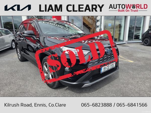 Toyota RAV4 SUV, Petrol Hybrid, 2019, Black