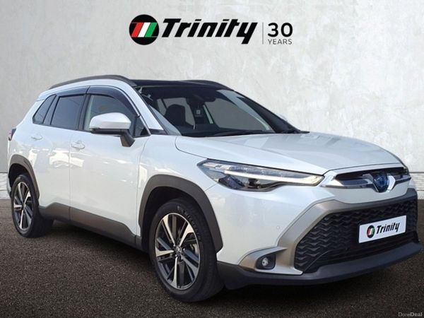 Toyota Corolla Cross SUV, Petrol Hybrid, 2023, White