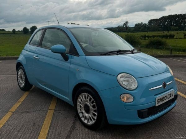 Fiat 500 Hatchback, Petrol, 2010, Blue