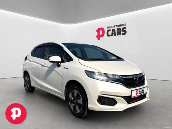 Honda Fit Hatchback, Petrol Hybrid, 2019, White
