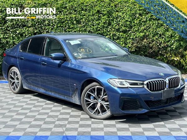 BMW 5-Series Saloon, Petrol Plug-in Hybrid, 2020, Blue