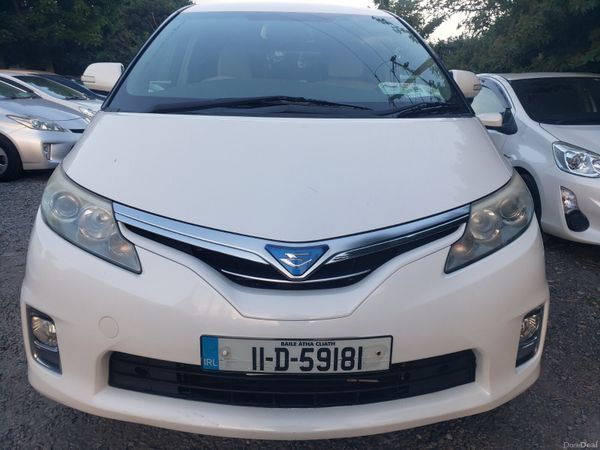 Toyota Estima MPV, Petrol Hybrid, 2011, White