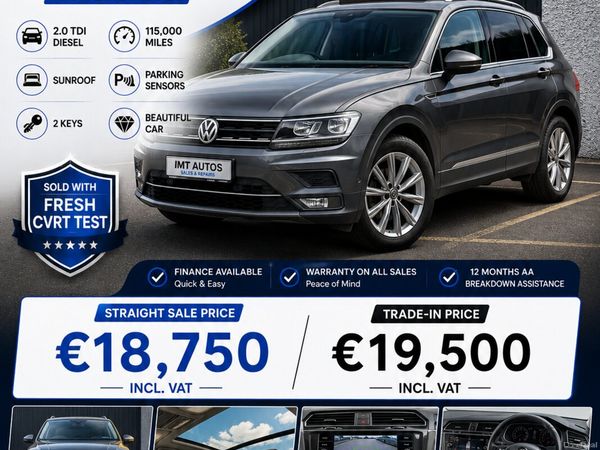 Volkswagen Tiguan SUV, Diesel, 2018, Grey
