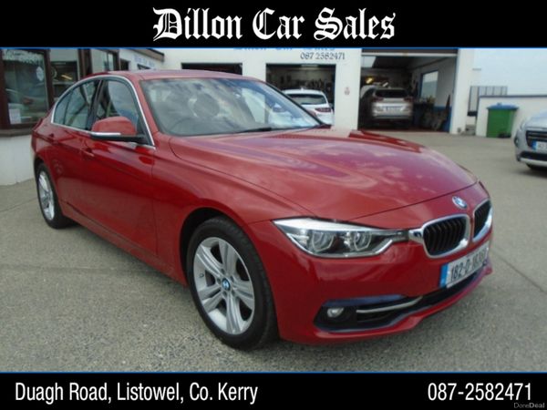 BMW 3-Series Saloon, Petrol, 2018, Red