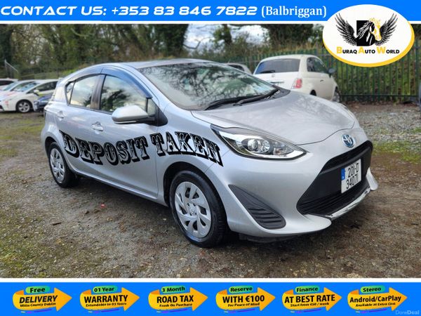 Toyota Aqua Hatchback, Petrol Hybrid, 2020, Silver