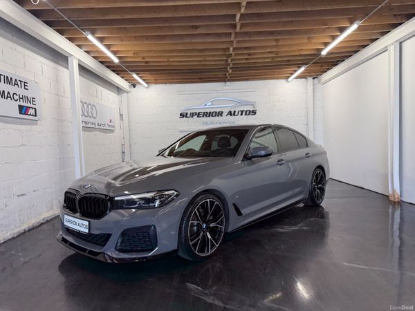 BMW 5-Series Saloon, Diesel Hybrid, 2021, Grey