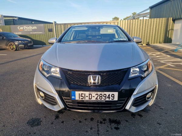 Honda Civic Hatchback, Petrol, 2015, Grey