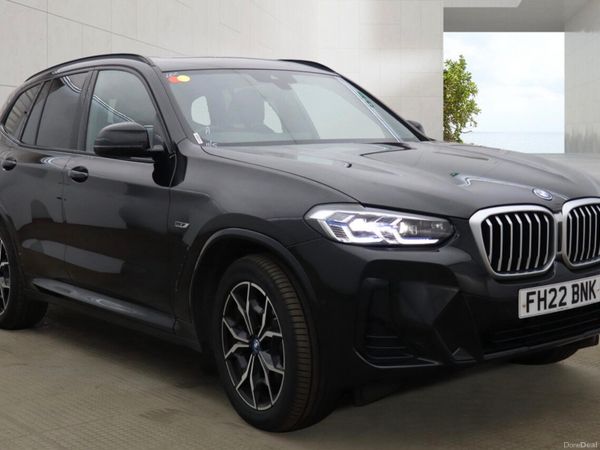 BMW X3 SUV, Petrol Hybrid, 2022, Black