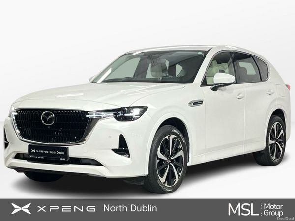 Mazda CX-60 SUV, Petrol Plug-in Hybrid, 2023, White