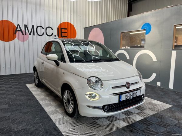 Fiat 500 Hatchback, Petrol, 2019, White