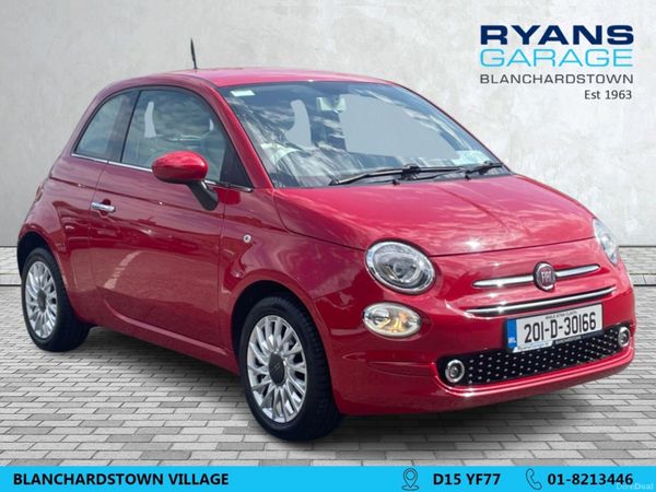 Fiat 500 Hatchback, Petrol, 2020, Red
