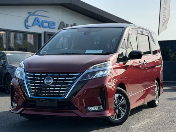 Nissan Serena Hatchback, Petrol Hybrid, 2021, Red