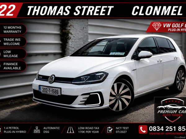 Volkswagen Golf Hatchback, Petrol Plug-in Hybrid, 2020, White