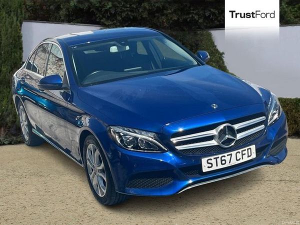 Mercedes-Benz C-Class Saloon, Diesel, 2017, Blue